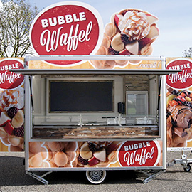 Bubble-Waffel-Verkaufswagen